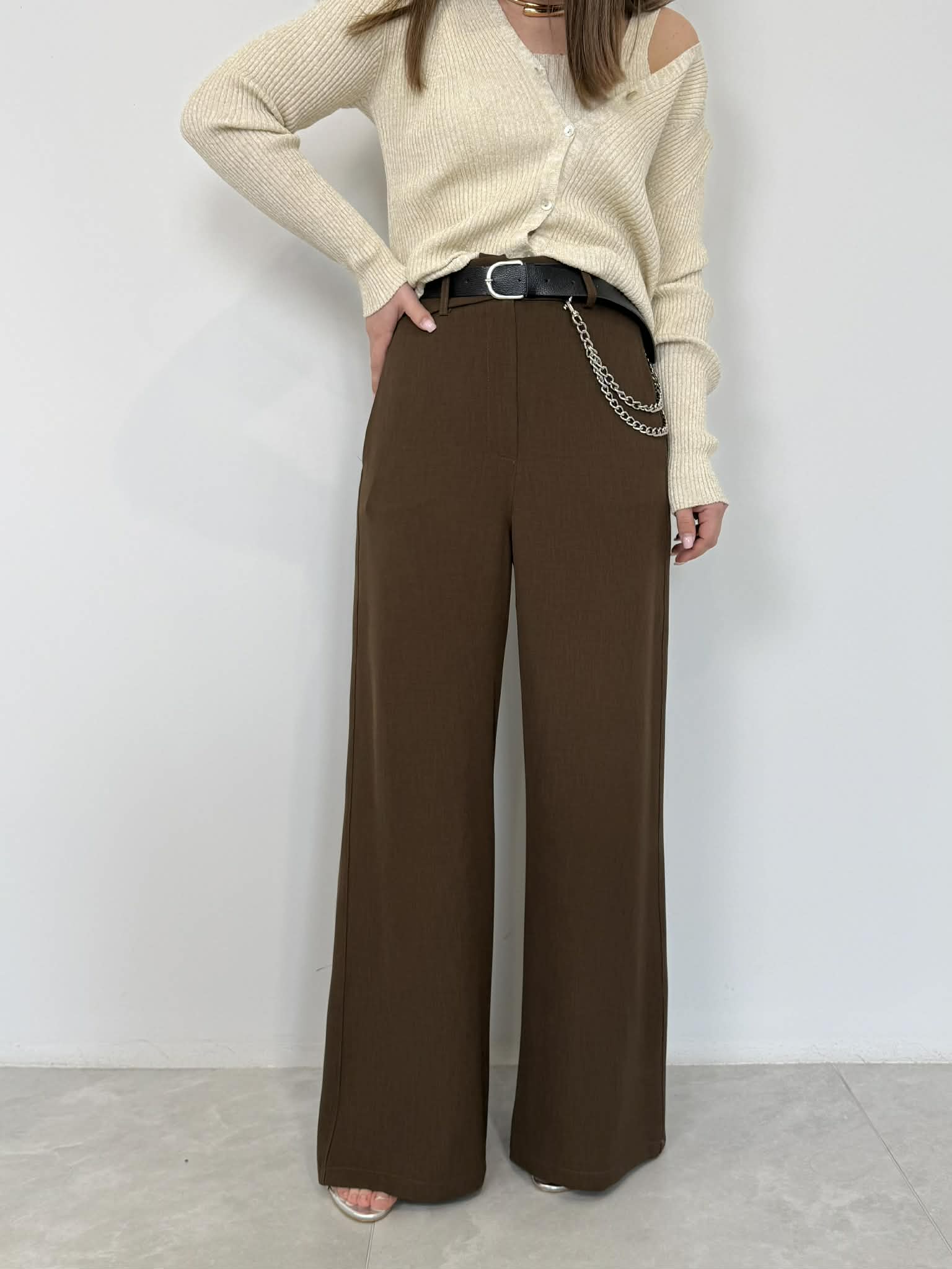 Haveone - Pantalone fluido con catena