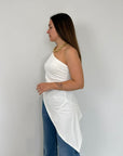 Haveone - Top asimmetrico bianco
