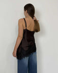 Tensione In - Canotta lingerie asimmetrica