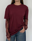 Dixie - Maglia con maniche in pizzo bordeaux