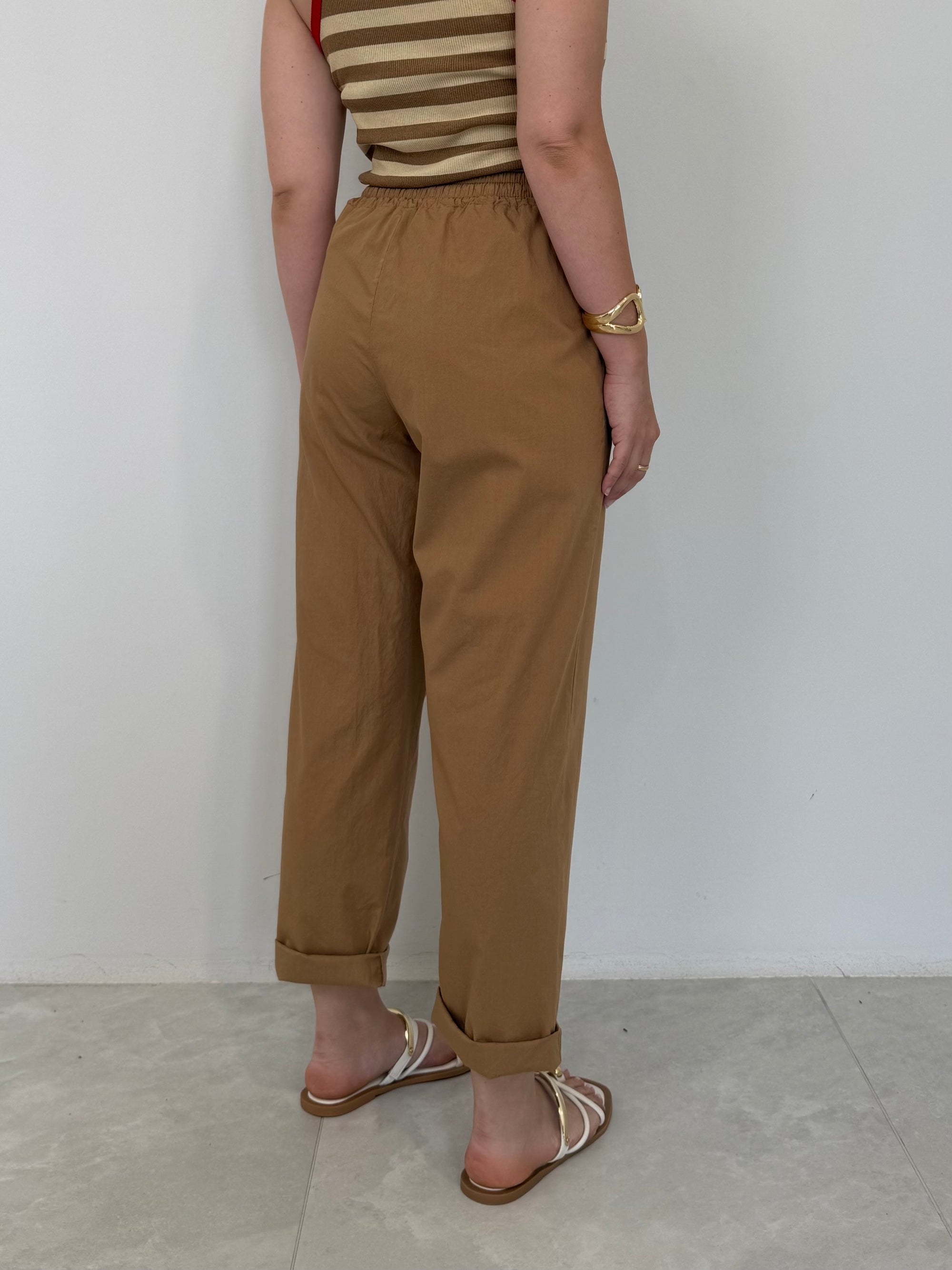 Haveone - Pantalone leggero cammello