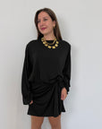 Tensione In - Abito con fiocco nero