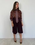 Tensione In - Bermuda con pence bordeaux