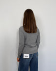 Haveone - Maglioncino basic girocollo grigio
