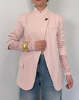 SusyMix - Giacca con bottone laterale rosa
