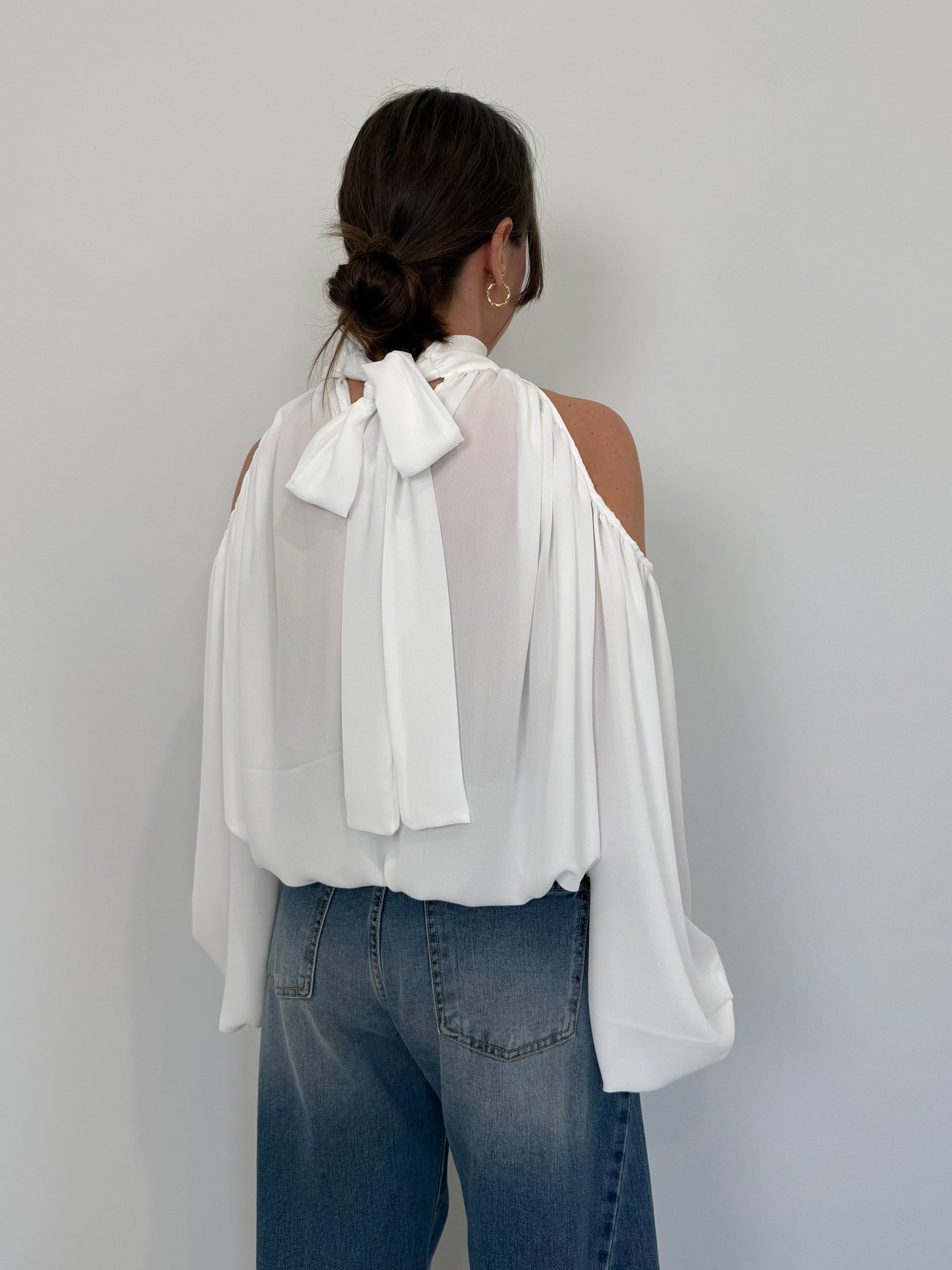 Haveone - Camicia cutout bianca