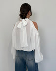 Haveone - Camicia cutout bianca