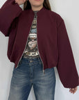 SusyMix - Bomber in tessuto bordeaux