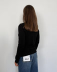 Haveone - Maglioncino basic girocollo nero