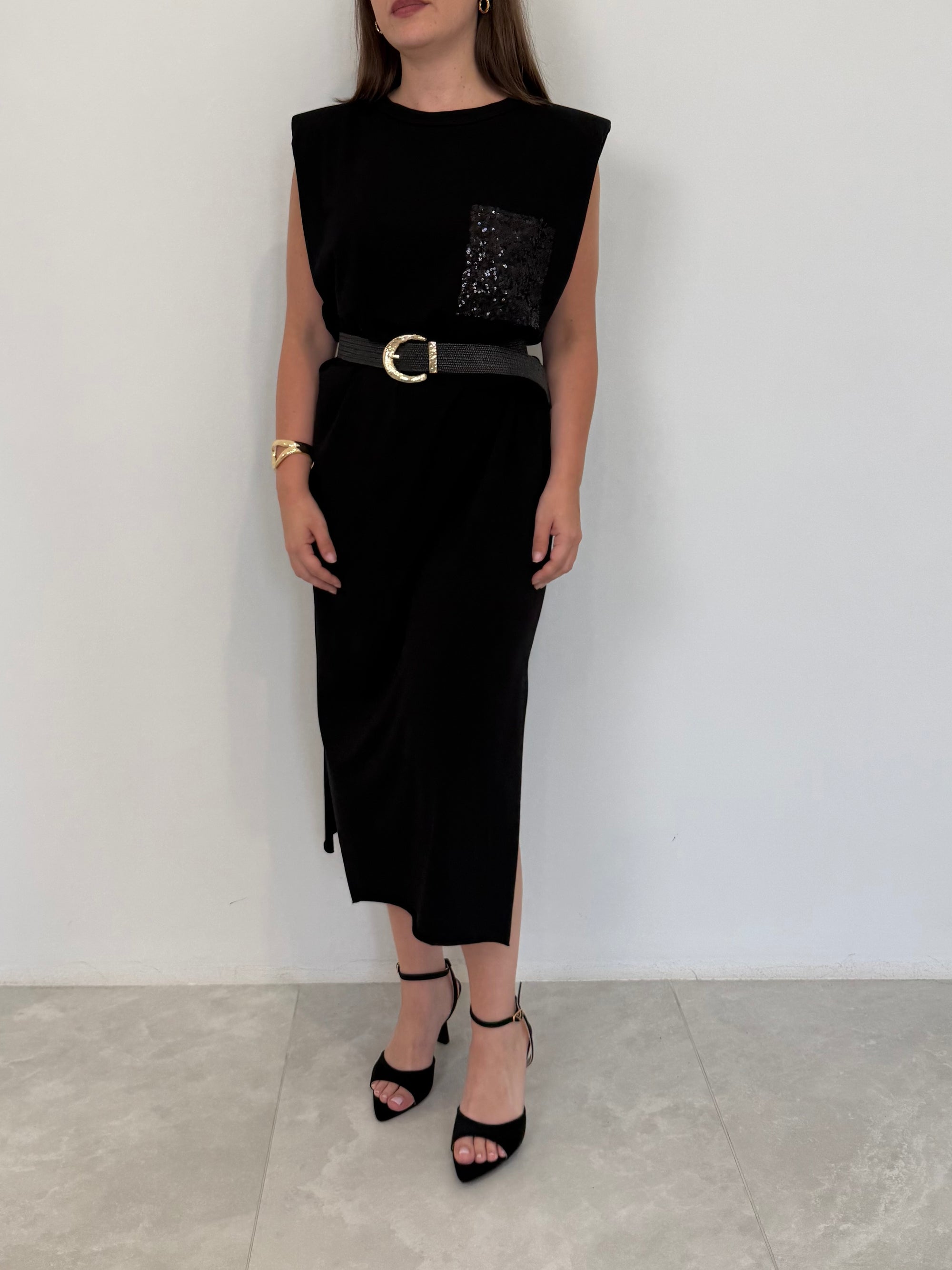 PRE-ORDINE 15/06: SusyMix - Abito con taschino paillettes