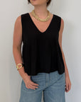Haveone - Canotta spalla larga nera