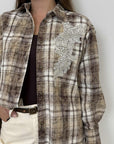 Haveone - Camicia in flanella con dettaglio