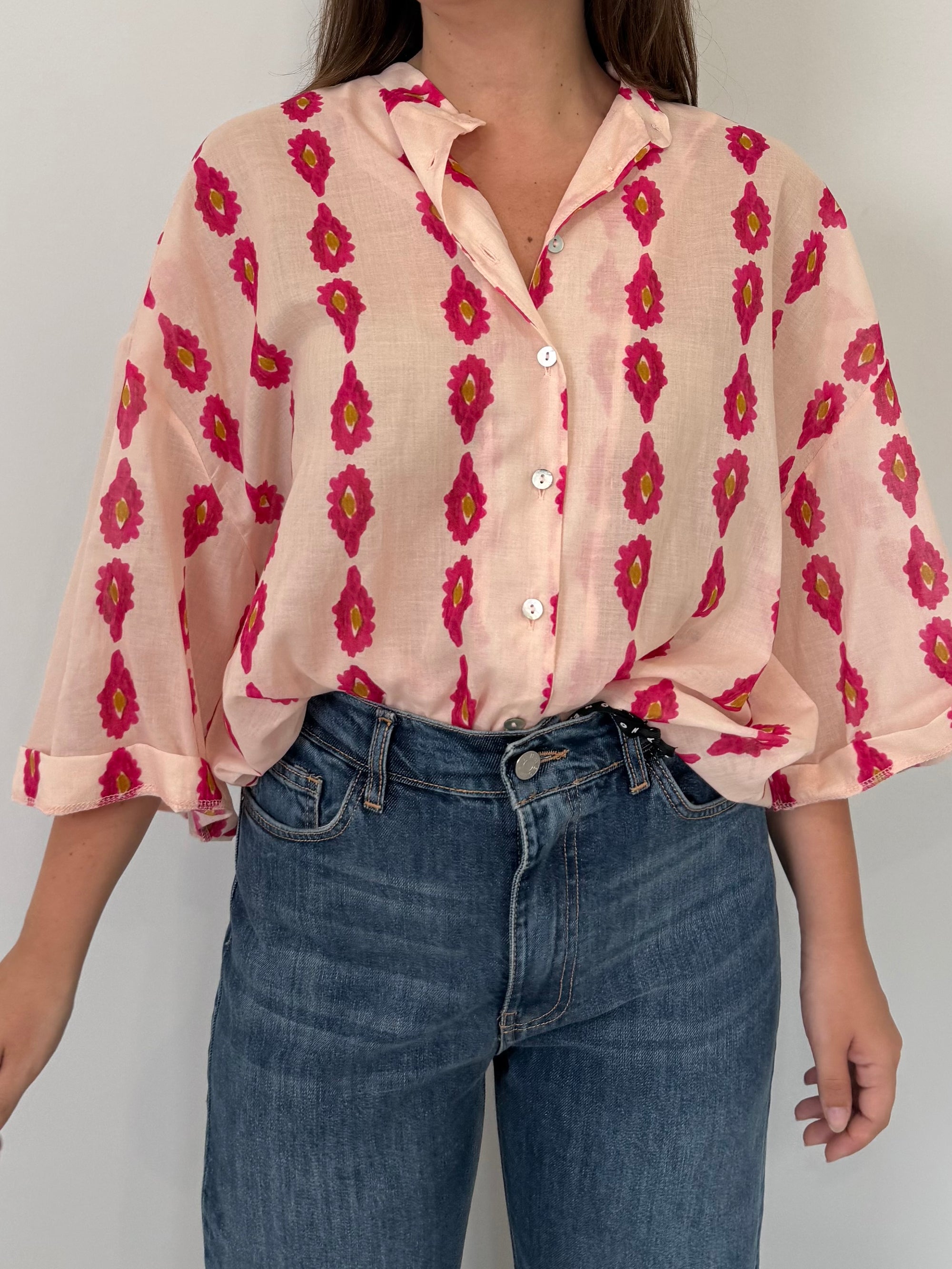Tensione - Camicia stampa geometrica