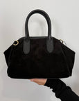 Civico23 - Borsa pasticcino in vera pelle nera