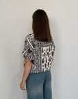 Haveone - Camicia fiocco paisley nera