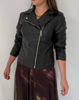 SusyMix - Giubbino slim in ecopelle
