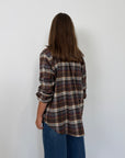 PRE-ORDINE 31/08: Civico23 - Camicia in flanella con spille moro