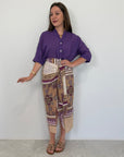 SusyMix - Gonna portafoglio paisley viola