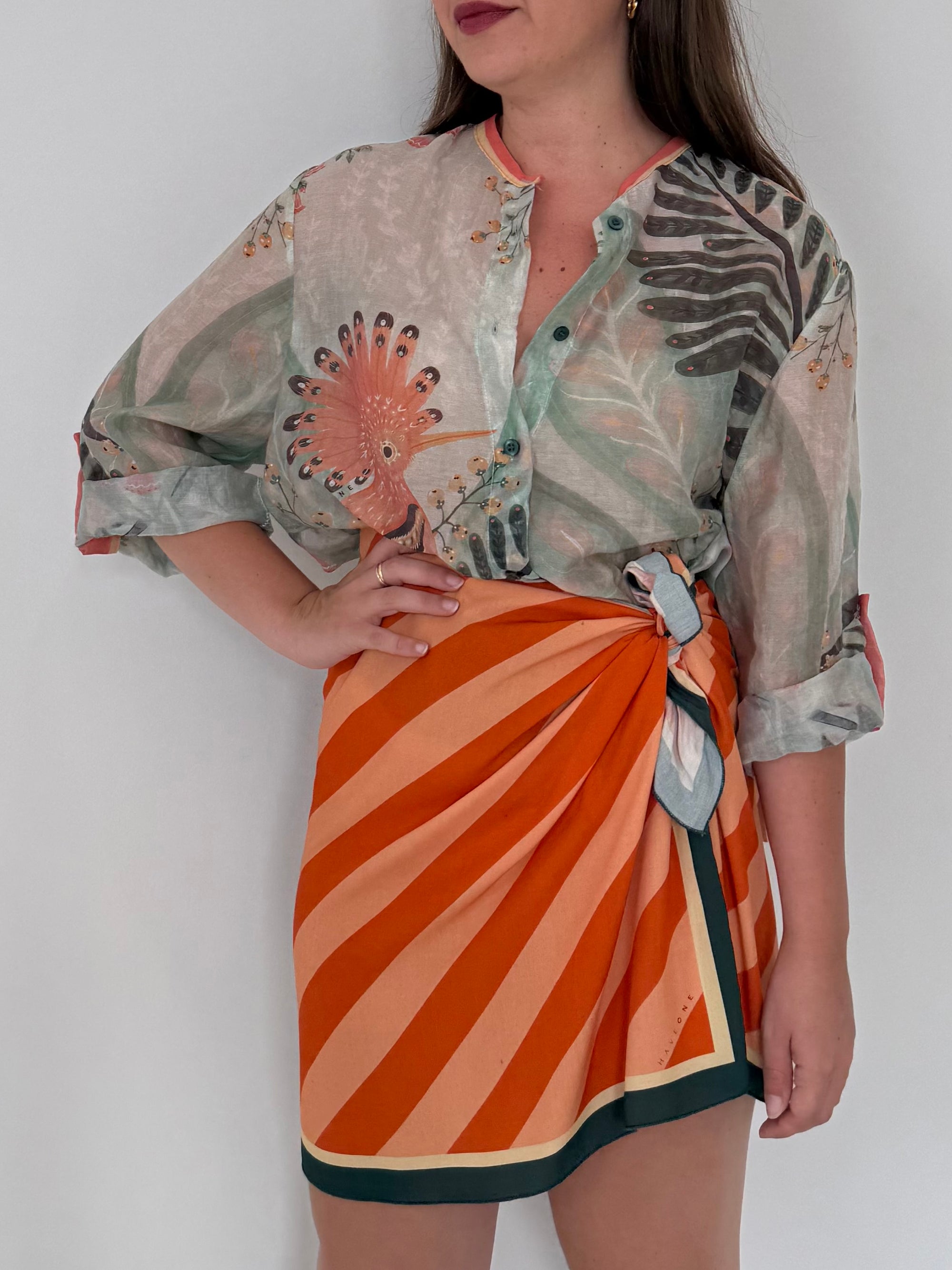 Haveone - Gonna stripes arancio