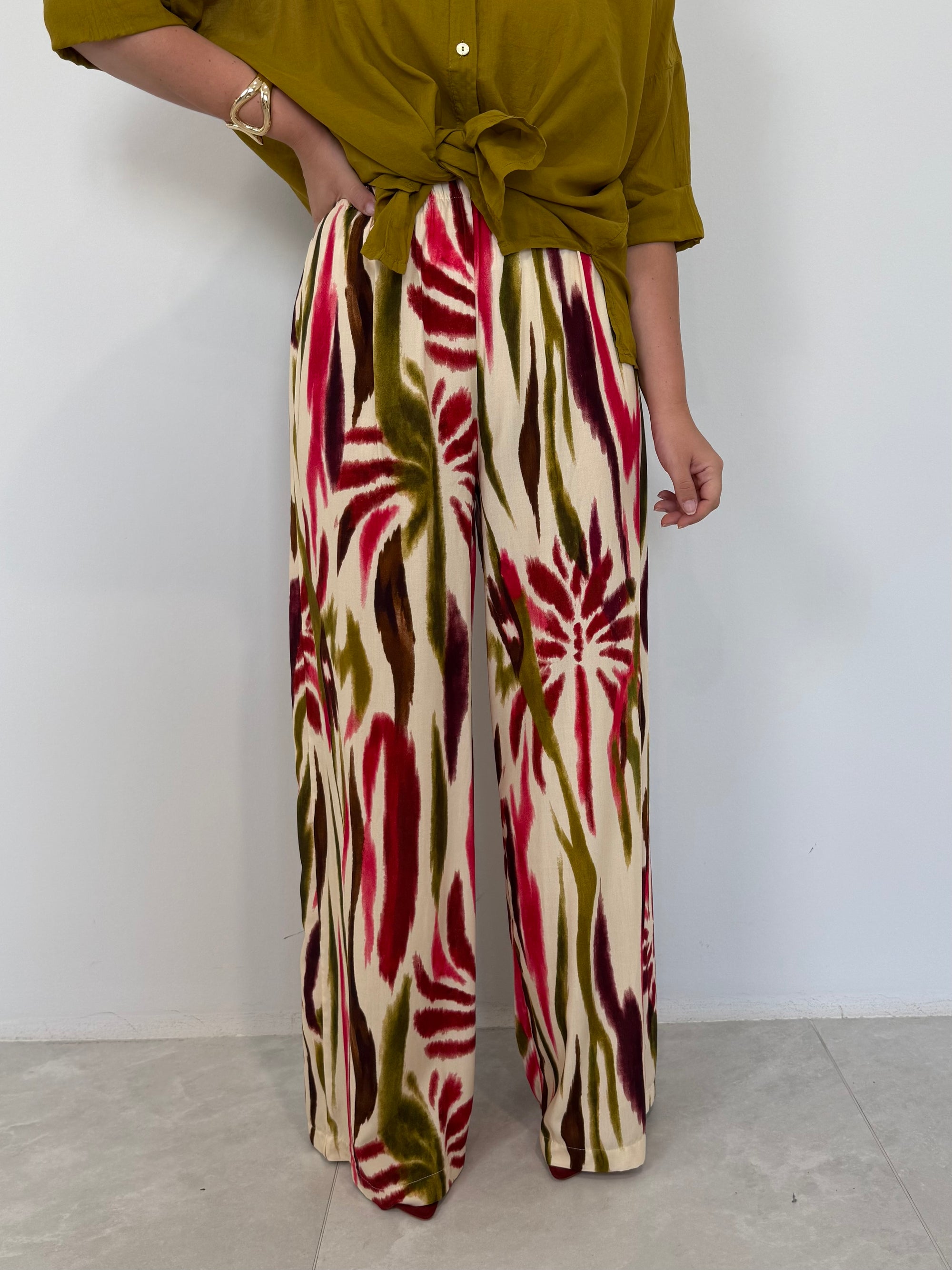 Haveone - Pantalone tropical india/olio