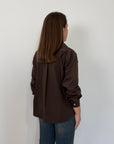 SusyMix - Camicia moro con tasca paillettes