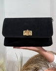 Civico23 - Borsa in vera pelle bamboo nera