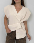 Haveone - Gilet punto pannocchia panna