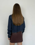 Haveone - Camicia in denim taglio vivo