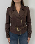 SusyMix - Giubbino in suede moro