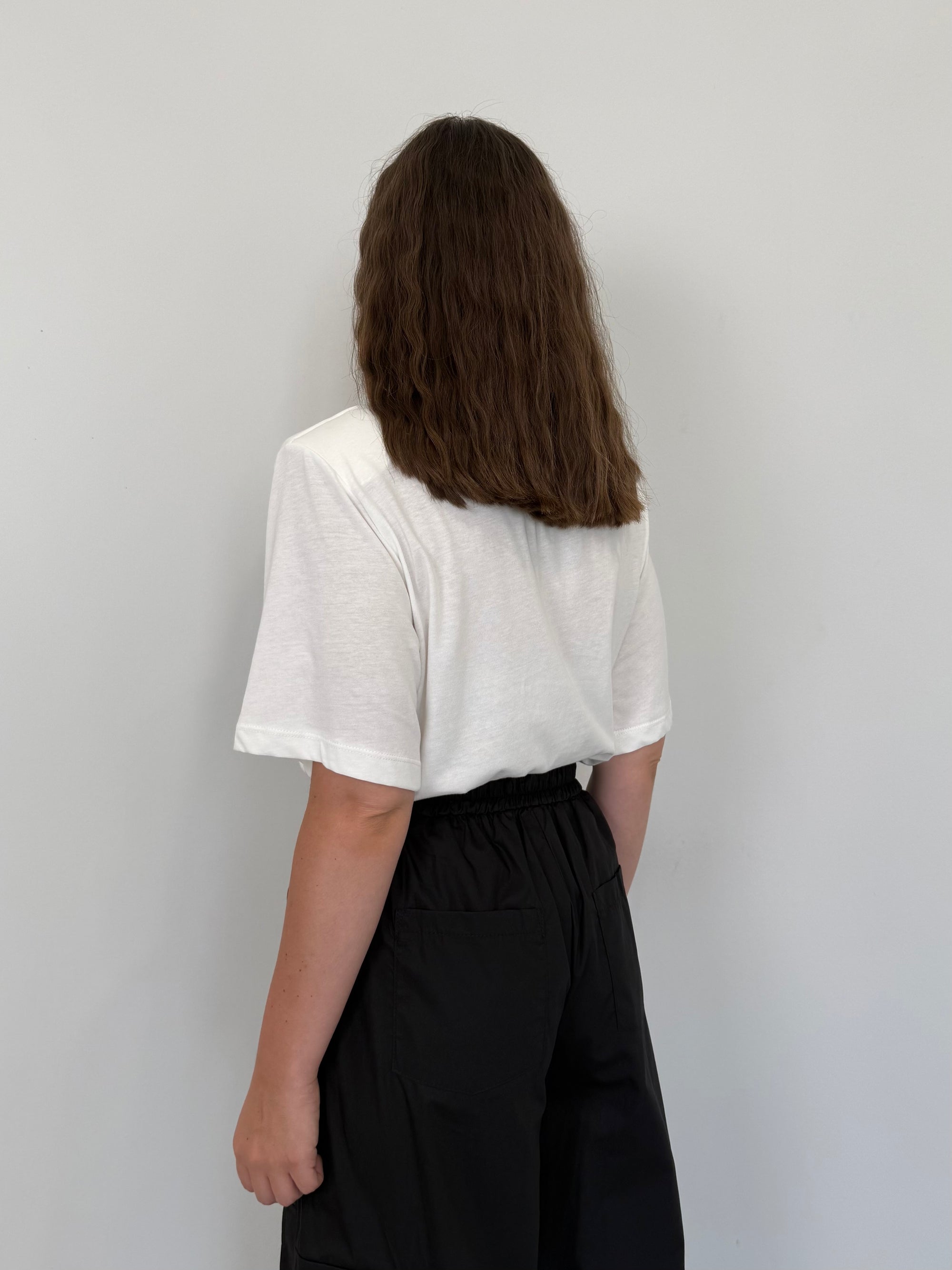 Haveone - T-shirt a body con spalline bianca