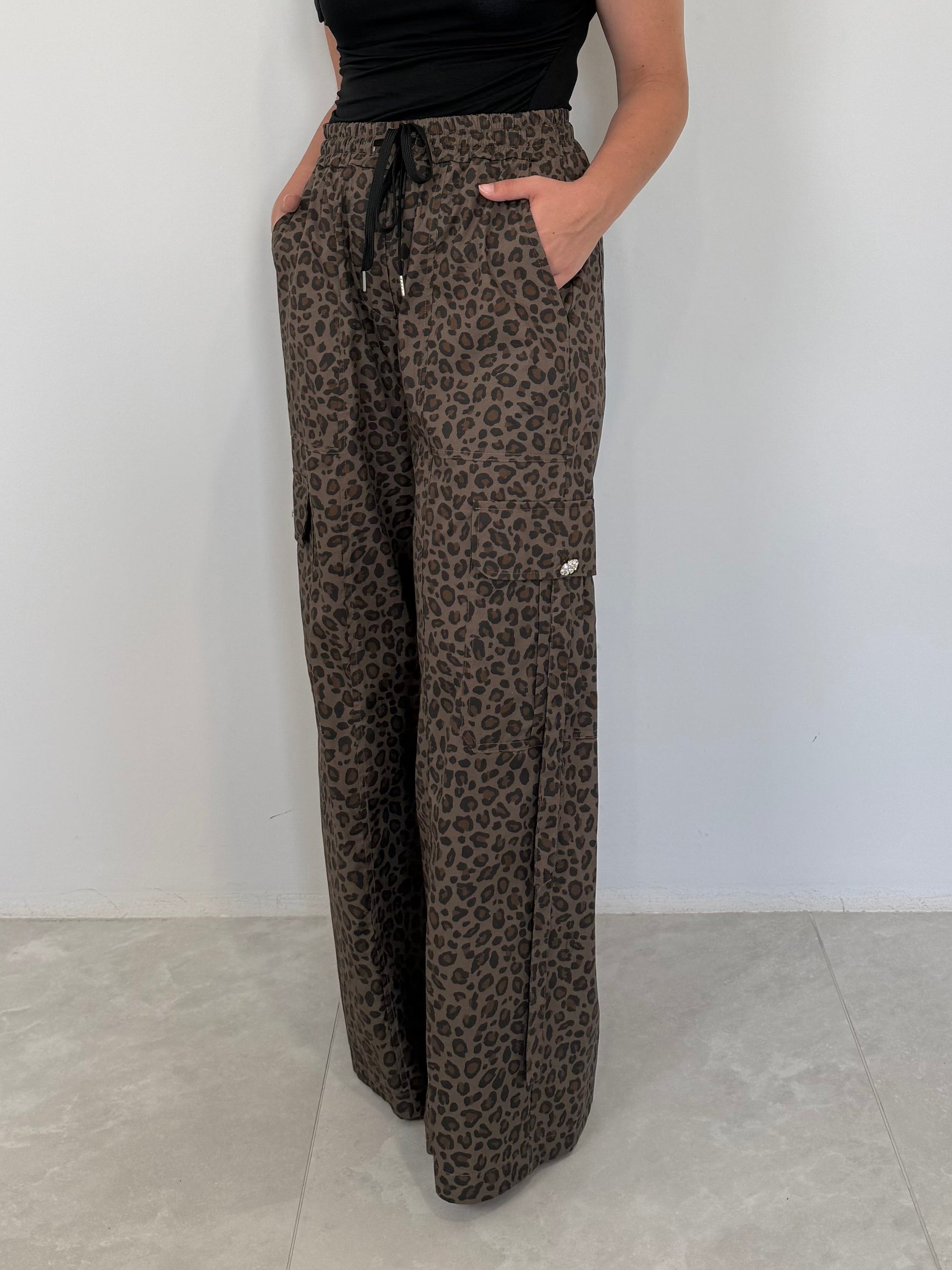 Tensione In - Pantalone cargo animalier