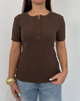 Motel - T-shirt serafino moro