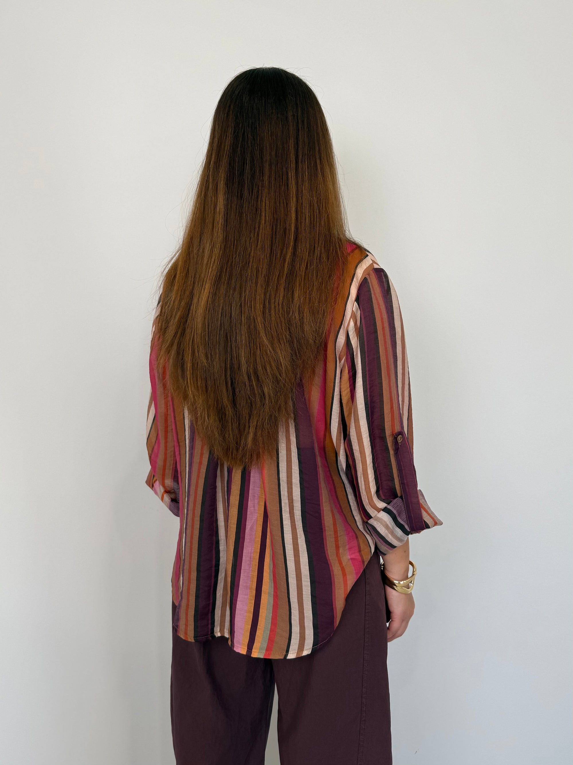 Haveone - Camicia millerighe multicolor