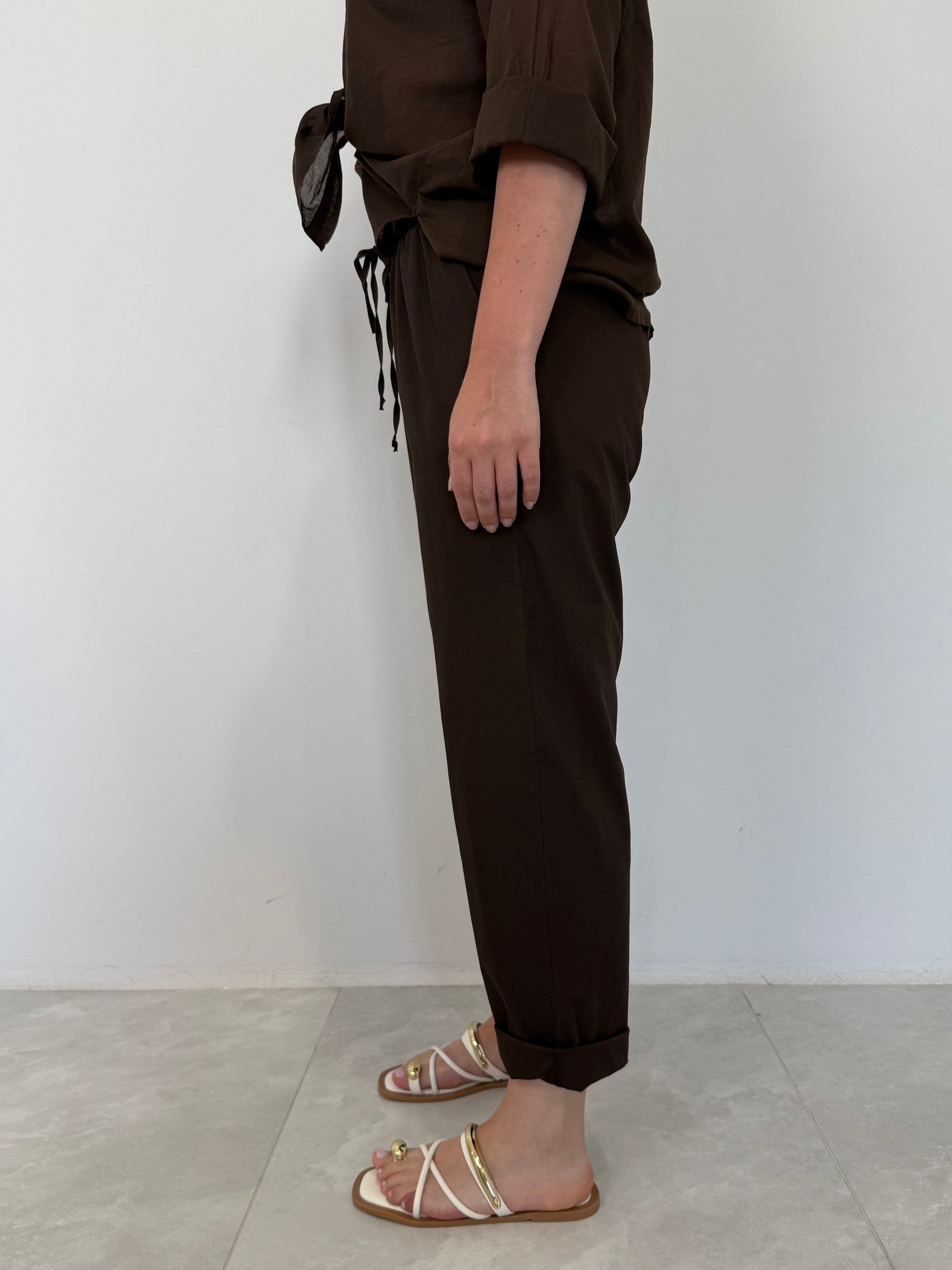 Haveone - Pantalone leggero moro