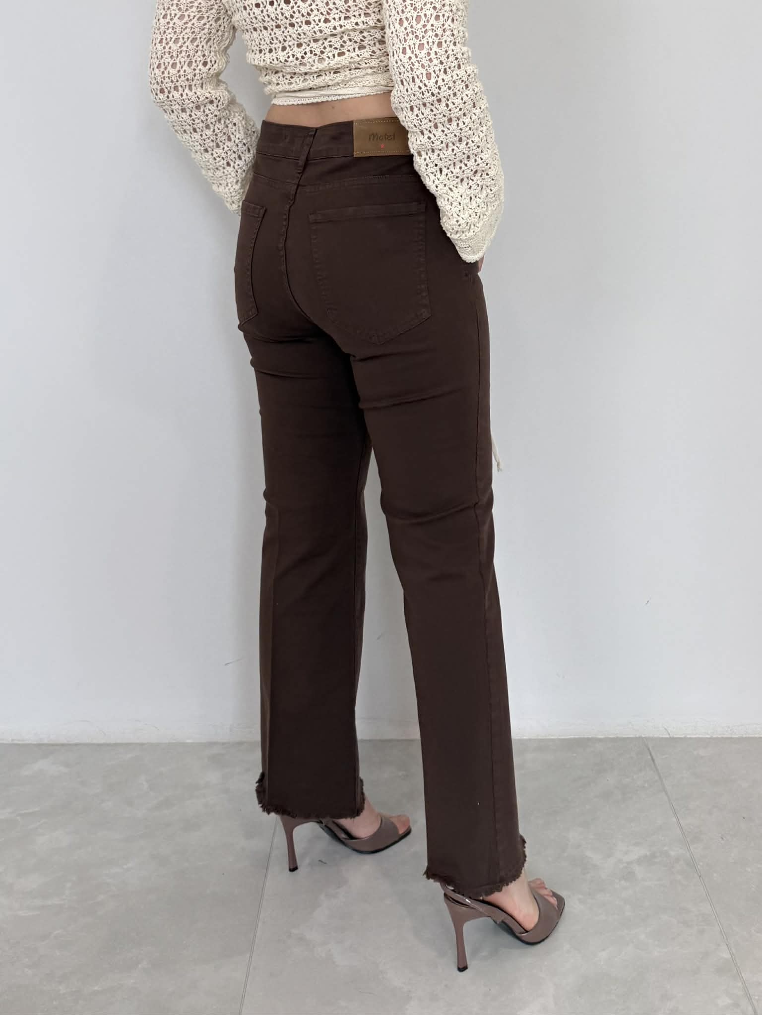 Motel - Pantalone in cotone zampetta
