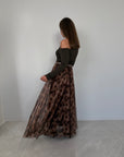 SusyMix - Gonna lunga in tulle animalier