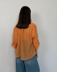 Haveone - Camicia righe fini mandarino