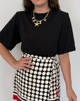 Haveone - T-shirt a body con spalline nera