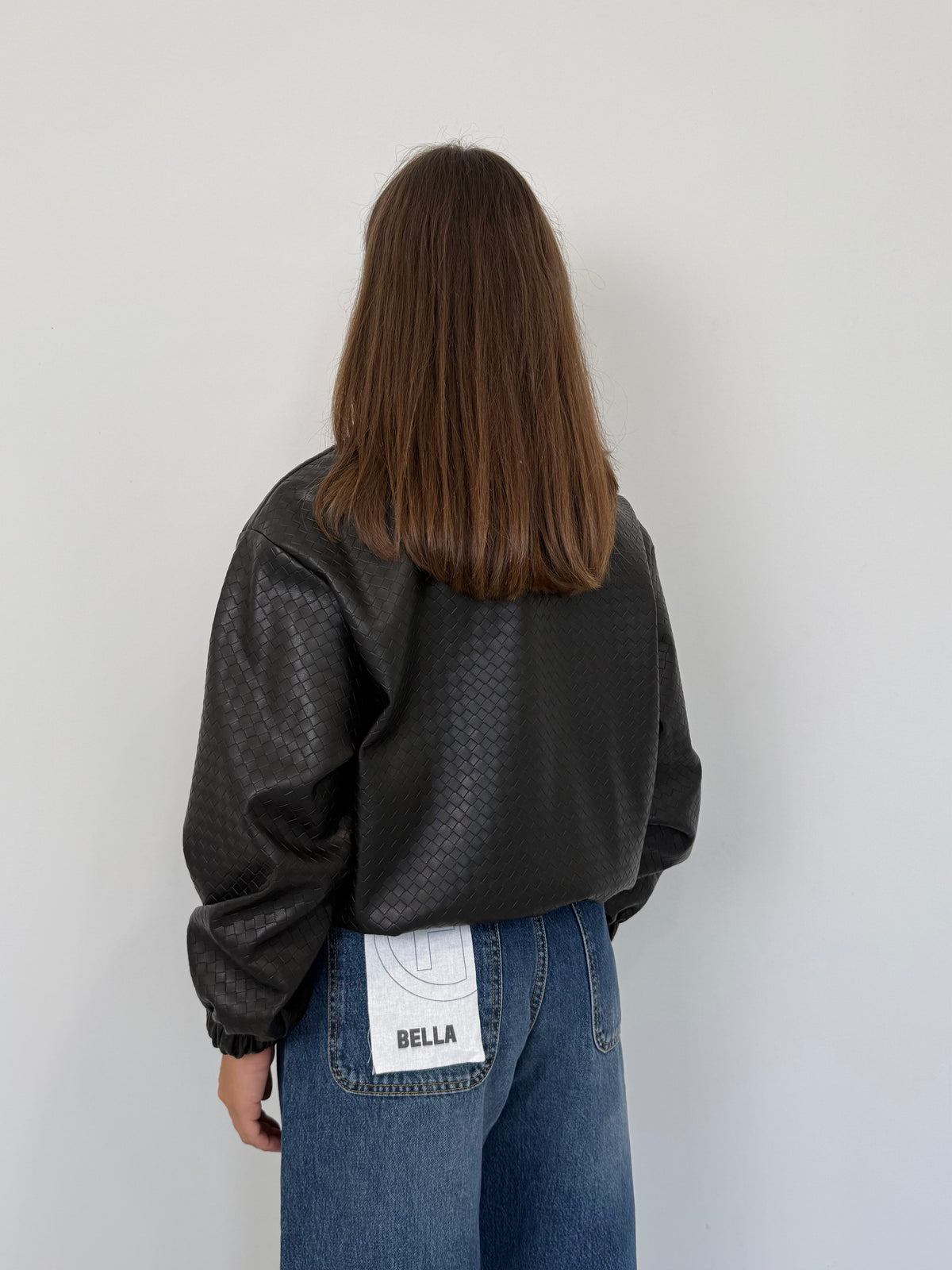 SusyMix - Bomber intrecciato nera