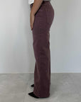 Please - Jeans Zoe stone wash bordeaux