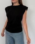 SusyMix - Maglia con spalline nera