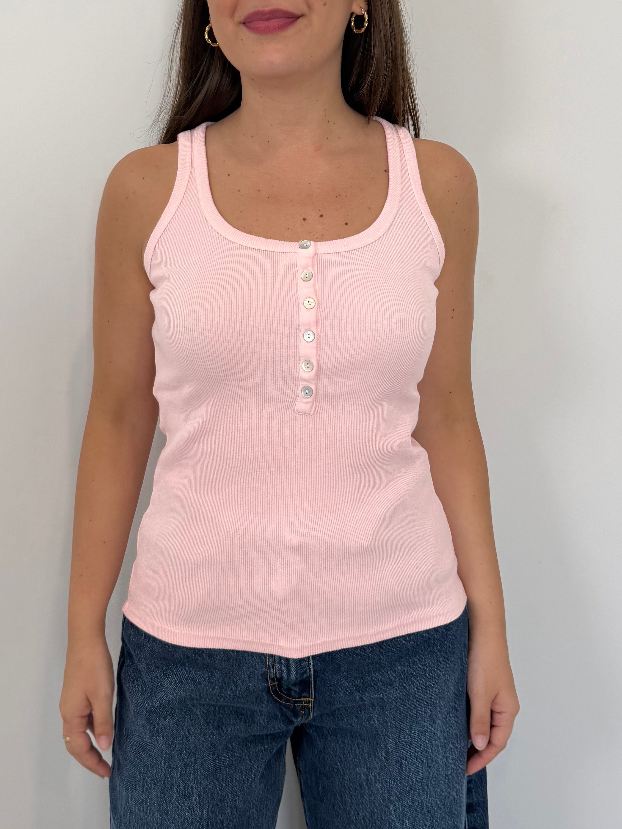 Tensione In - Canotta serafino rosa