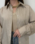 SusyMix - Camicia gessata beige