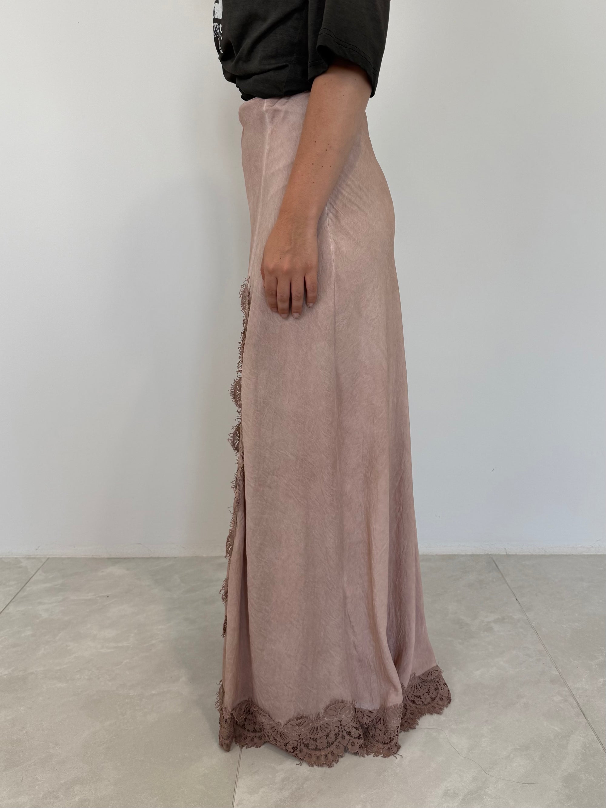 Haveone - Gonna lingerie rosa antico