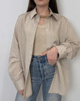 SusyMix - Camicia gessata beige