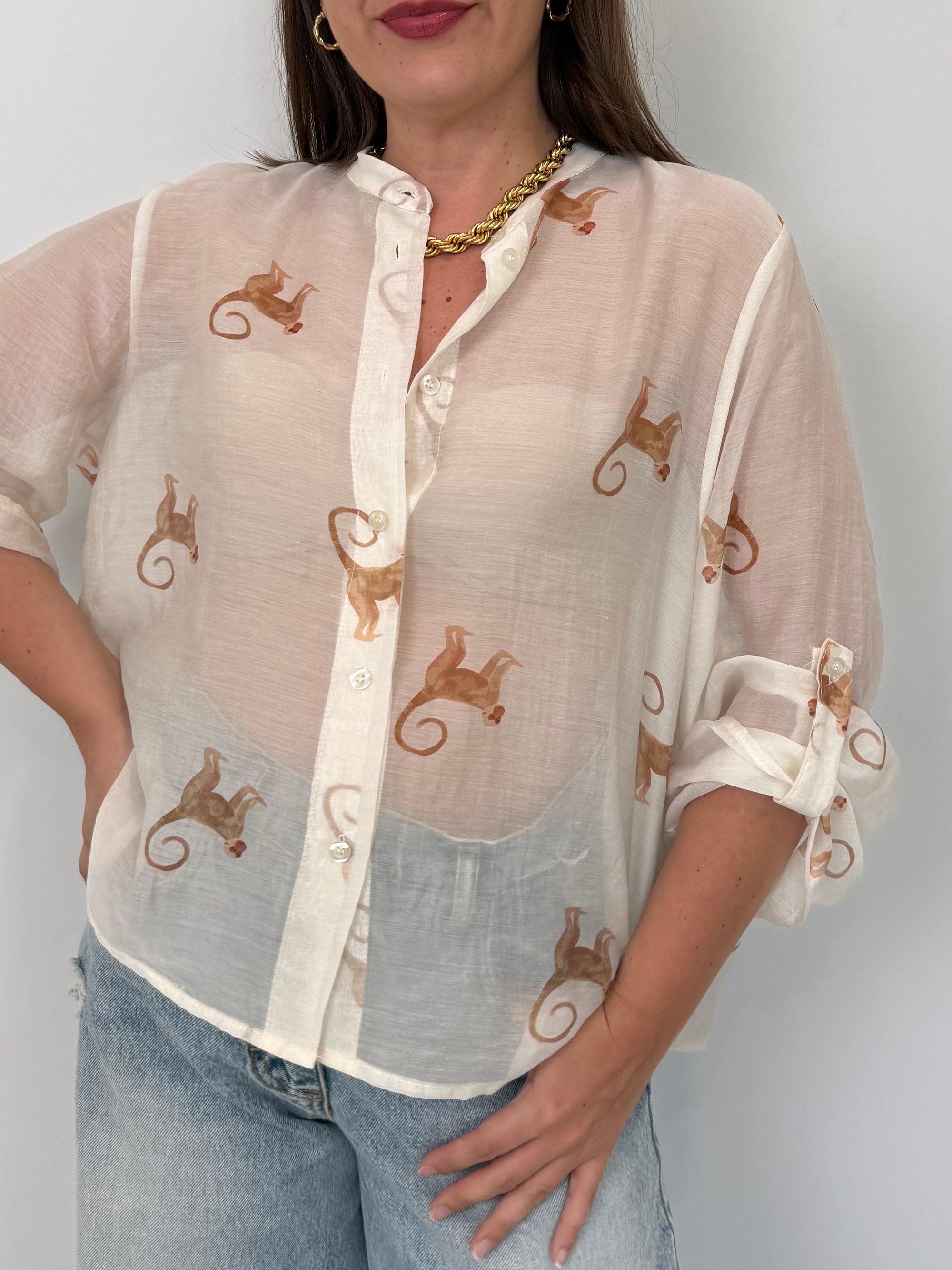 Haveone - Camicia con scimmie