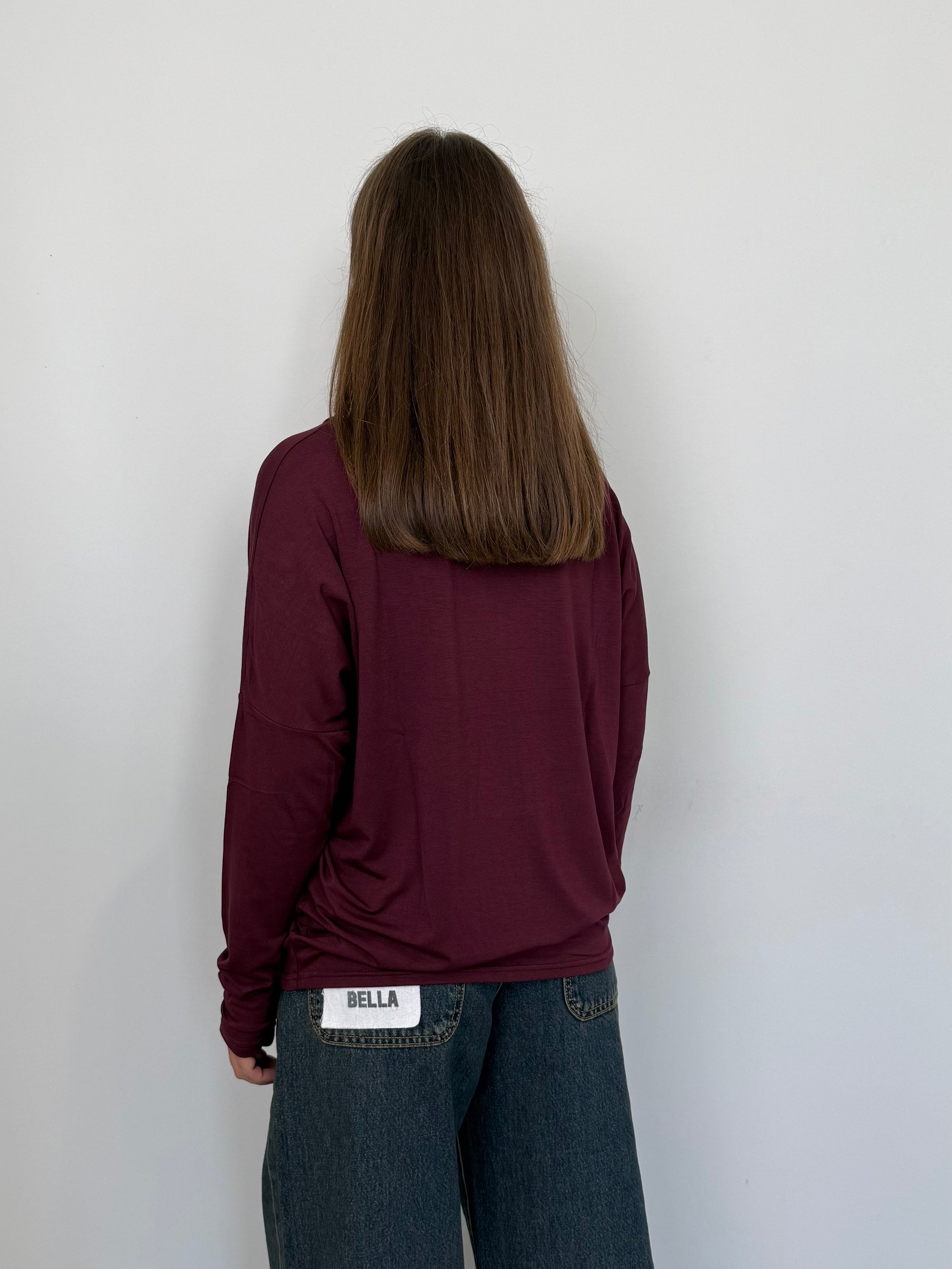 SusyMix - Maglia scatola scollo barca vino