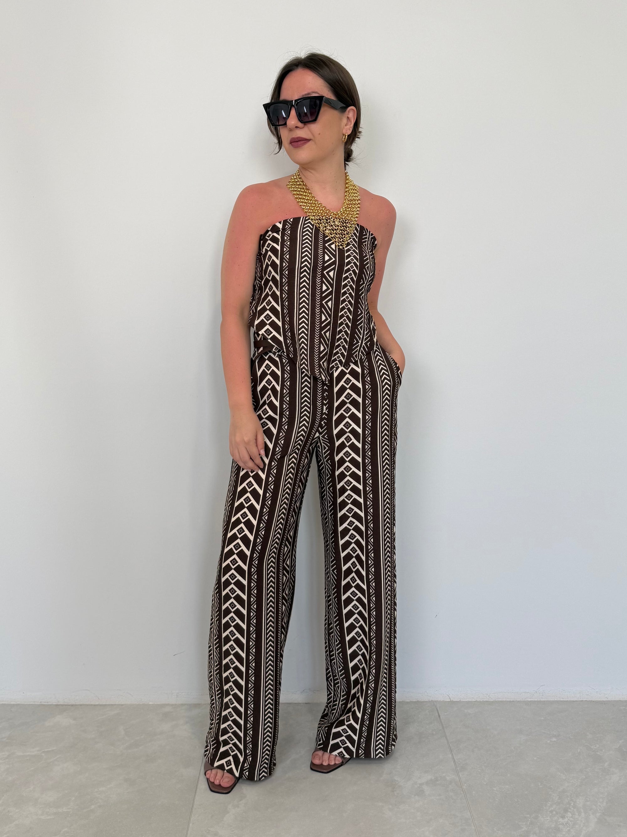 Haveone - Pantalone etnico moro