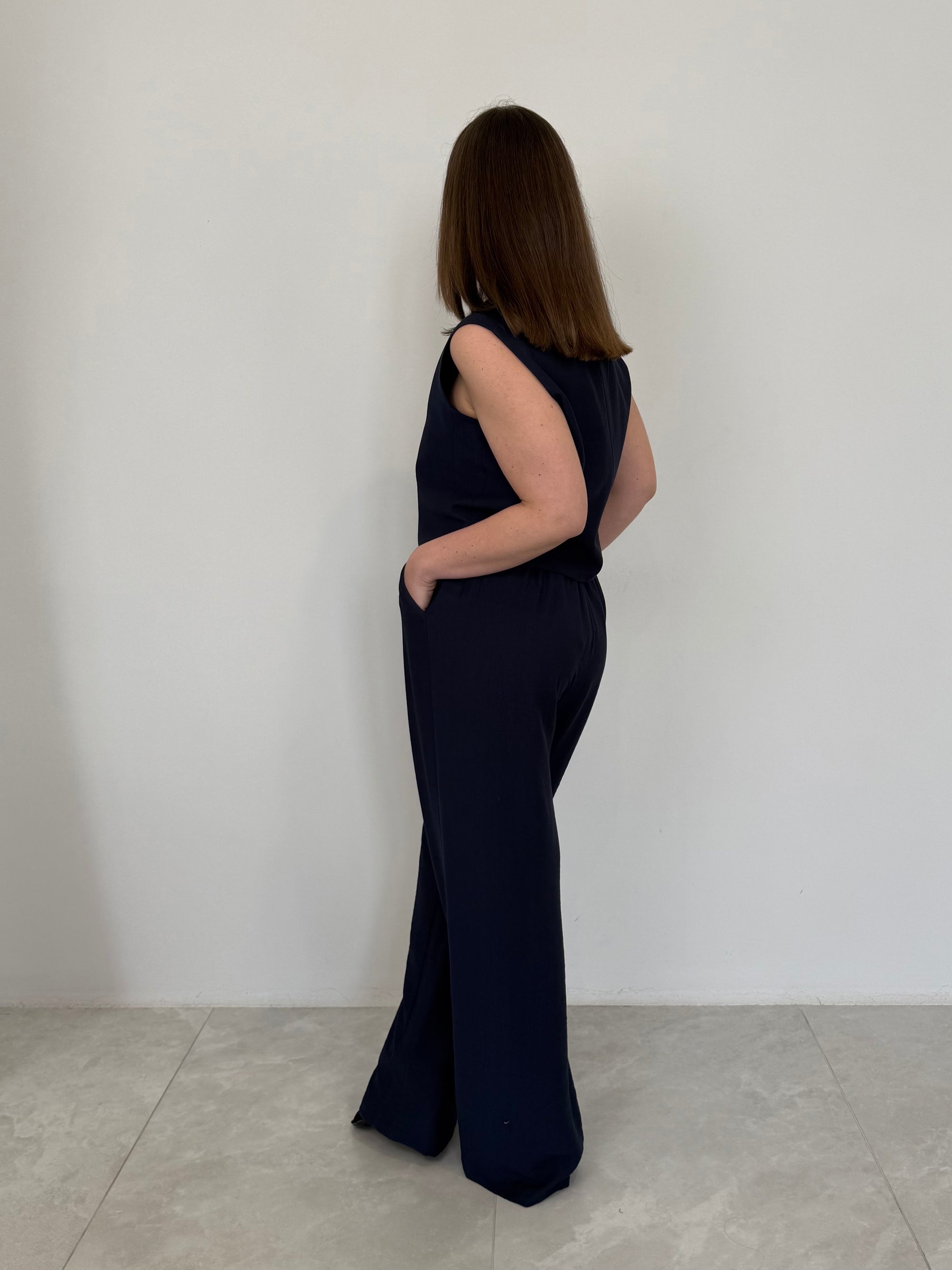 Haveone - Pantalone easy blu