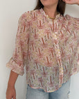 Haveone - Camicia palme rosa